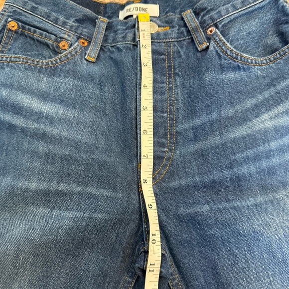 REDONE Originals 90s High Rise Loose in Destroyed Broken Blue Denim Jeans Sz 26 - Picture 11 of 13